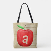 Rode Appel Monogram Tote Bag (Achterkant)