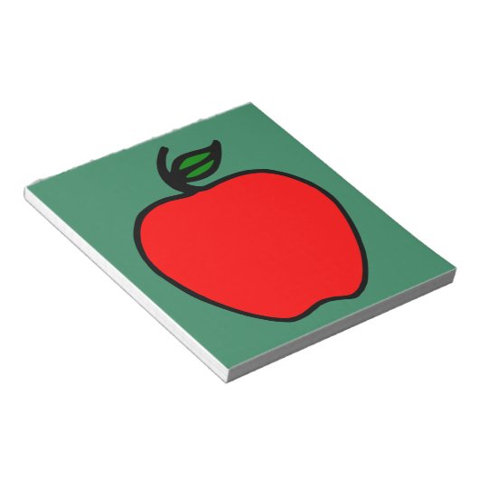 Rode appel notitieblok (Schuin)