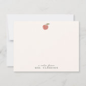 Rode Appel Onderwijs Briefkaart (Voorkant)