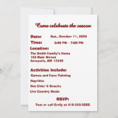 Rode Appel Partij Aanpasbaar Kaart (Achterkant)