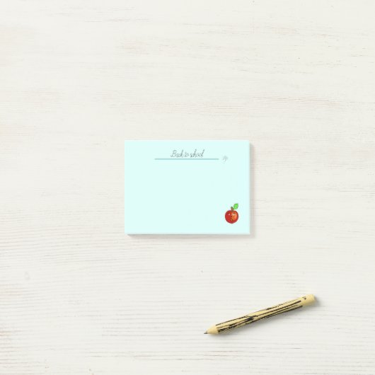 Rode appel post-it® notes (Op bureau)