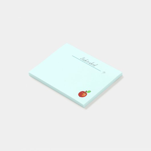 Rode appel post-it® notes (Schuin)