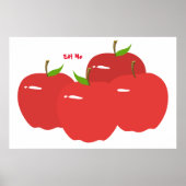 Rode appel poster (Voorkant)