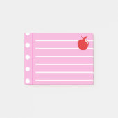 Rode appel roze noten post-it® notes (Voorkant)