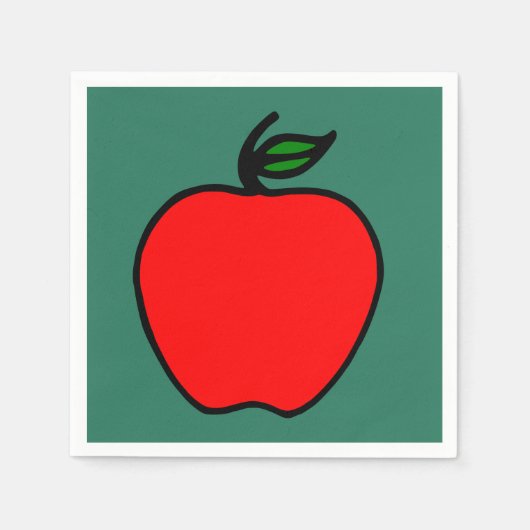 Rode Appel Servetten (Voorkant)