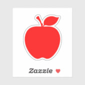 Rode appel stickers (Vel)