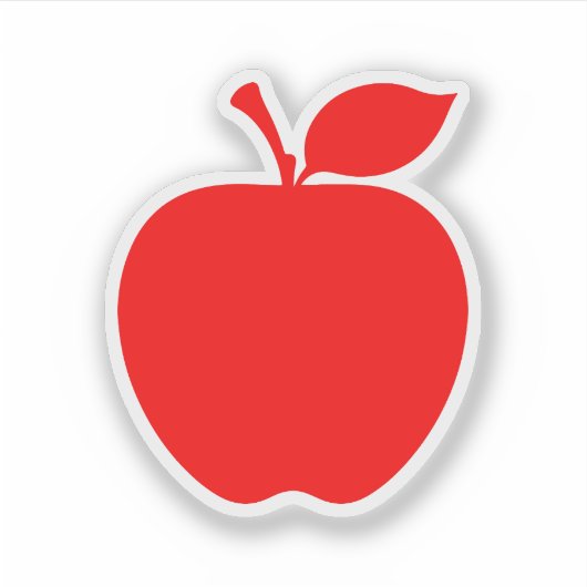 Rode appel stickers (Voorkant)