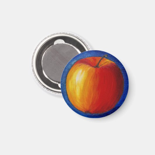 Rode appel - stilstaande doorgangen magneet (Voorkant / Achterkant)