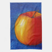 Rode appel - stilstaande doorgangen theedoek (Verticaal)