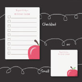 Rode appel takenlijst voor docenten Post-It-notiti Post-it® Notes