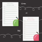 Rode appel takenlijst voor docenten Post-It-notiti Post-it® Notes