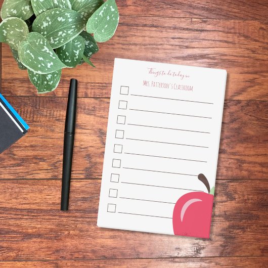 Rode appel takenlijst voor docenten Post-It-notiti Post-it® Notes
