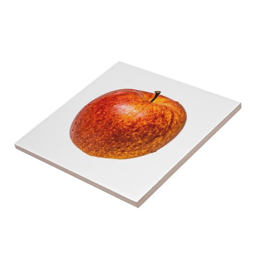 Rode appel tegeltje (Zijkant)