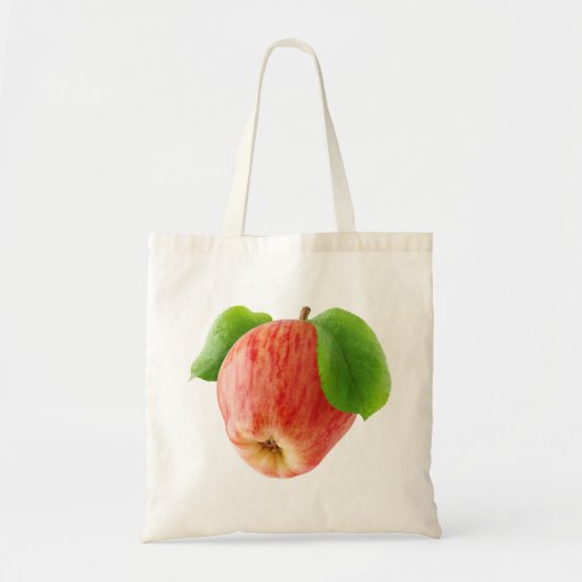 Rode appel tote bag (Voorkant)