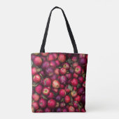 Rode appel tote bag (Achterkant)