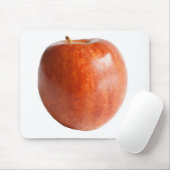 Rode appel vers van de natuur voor uw muisblok muismat (Met muis)