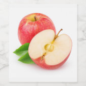 Rode appel wijn etiket (Enkel label)