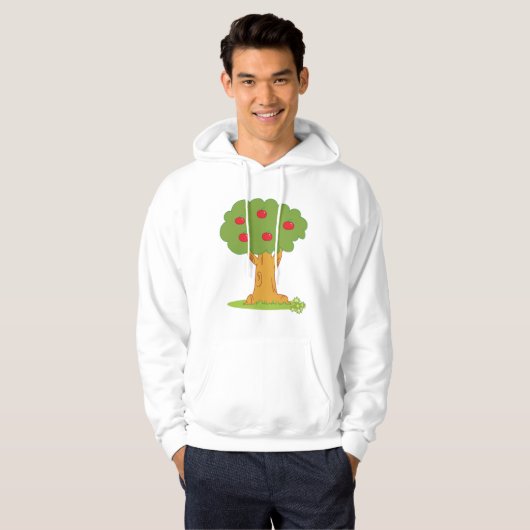 Rode appelboom hoodie (Voorkant volledig)
