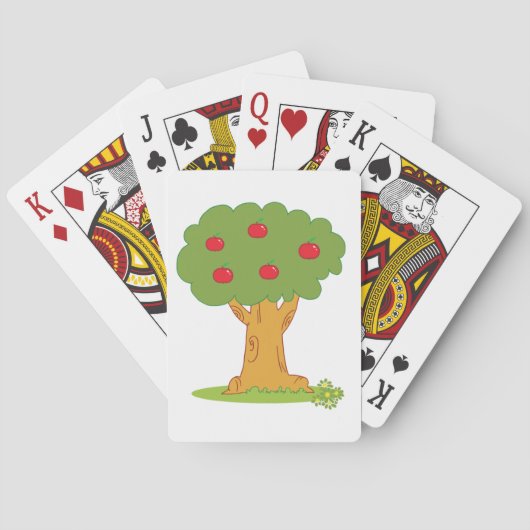 Rode appelboom pokerkaarten (Achterkant)