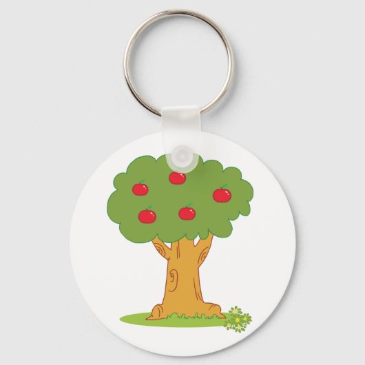 Rode appelboom sleutelhanger (Achterkant)