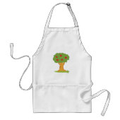 Rode appelboom standaard schort (Voorkant)