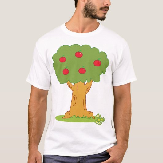 Rode appelboom t-shirt (Voorkant)