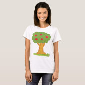 Rode appelboom t-shirt (Voorkant volledig)