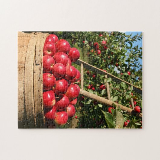 Rode appelboomgaard legpuzzel (Horizontaal)