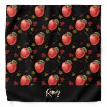 Rode appelen en zwarte bladeren