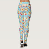Rode Appelhelften Patroon Leggings (Achterkant)