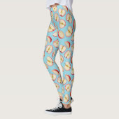 Rode Appelhelften Patroon Leggings (Links)