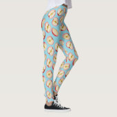 Rode Appelhelften Patroon Leggings (Rechts)