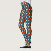 Rode Appelpatroon Dames Leggings (Links)