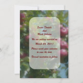 Rode appels aan de boom Trouw save the date Kaart (Voorkant)