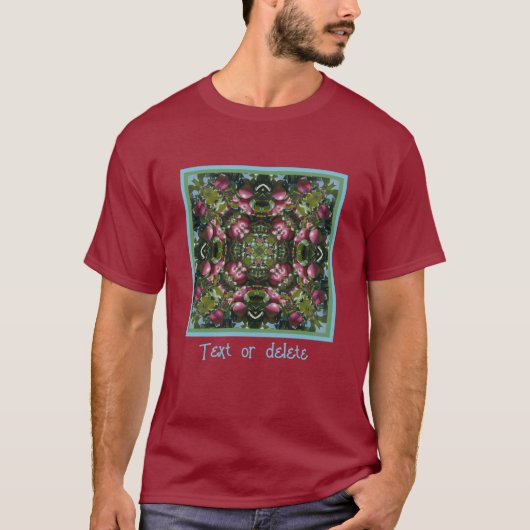 Rode appels Abstracte Natuur Kunst op maat T-shirt (Voorkant)