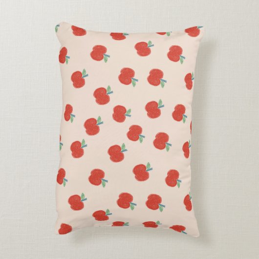 Rode appels accent kussen (Achterkant (Verticaal))