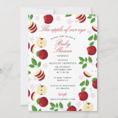 Rode Appels Appel van ons Oog Baby shower Kaart (Voorkant)