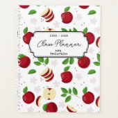 Rode appels, bloesems en groen leraar planner (Voorkant)