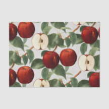 Rode appels  Botanische Waterverf