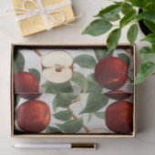 Rode appels  Botanische Waterverf Tissuepapier (Geschenk)