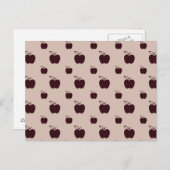 Rode appels briefkaart (Voorkant / Achterkant)