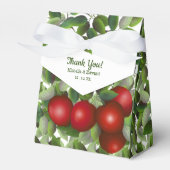 Rode Appels Bruiloft | Dank je wel Bedankdoosjes (Voorkant Zijde)