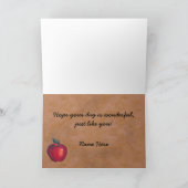 Rode appels bruin kaart (Binnen)