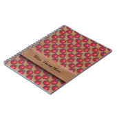 Rode appels bruin notitieboek (Linkerzijde)