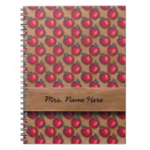 Rode appels bruin notitieboek (Voorkant)