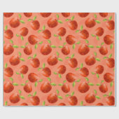 Rode appels cadeaupapier (Vlak)