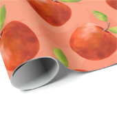 Rode appels cadeaupapier (Rol Hoek)