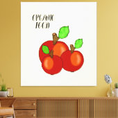 Rode appels canvas afdruk (Insitu (Woonkamer))