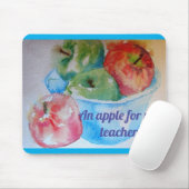 Rode appels een appel voor mijn leermuizen muismat (Met muis)