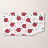 Rode appels en gesneden appels bad handdoek (Handdoek)